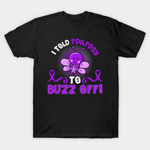 funny epilepsy bee warrior T-Shirt by TeesCircle